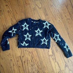 Navy star sweater
